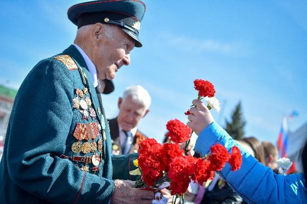 War veteran during ceremony